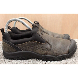 Sperry Slip On Shoes Boys 4.5W Brown Leather Casual